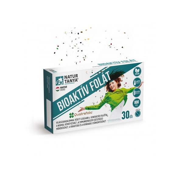 Natur Tanya® BIOAKTÍV FOLÁT – Világszabadalommal védett legújabb 4. generációs Quatrefolic® folát!