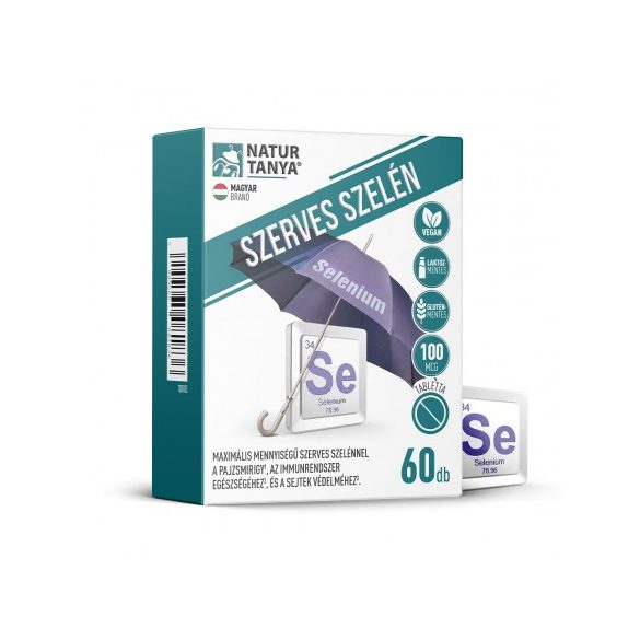 Natur Tanya® SZERVES SZELÉN – Jól hasznosuló, maximális mennyiségű organikus L-szelenometionin forma