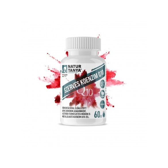 Natur Tanya® Szerves Koenzim Q10 – FERMENTÁLT NÖVÉNYI COQ10 (UBIKINON) tabletta