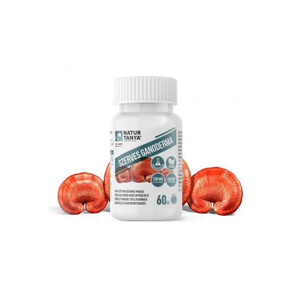 Natur Tanya® Szerves Ganoderma (Pecsétviaszgomba) standardizált 30%-os poliszacharid koncentrációjú kivonat