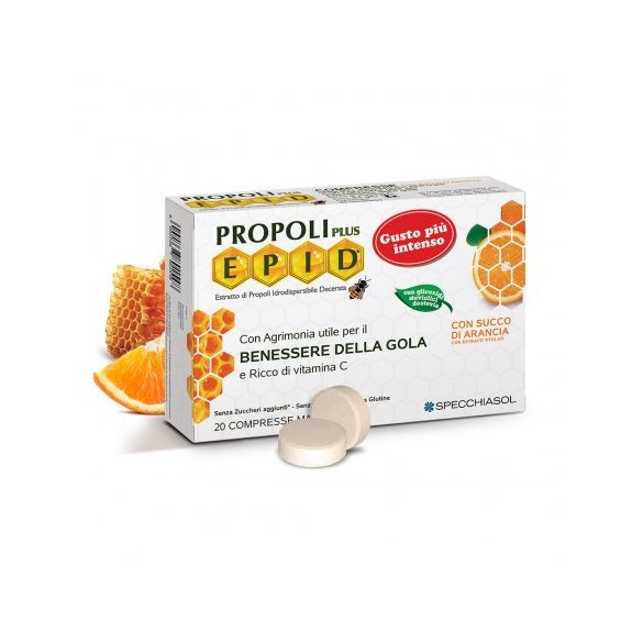 Natur Tanya® S. EPID® propoliszos szopogatós tabletta C-vitaminnal (narancsos) édesítőszerrel