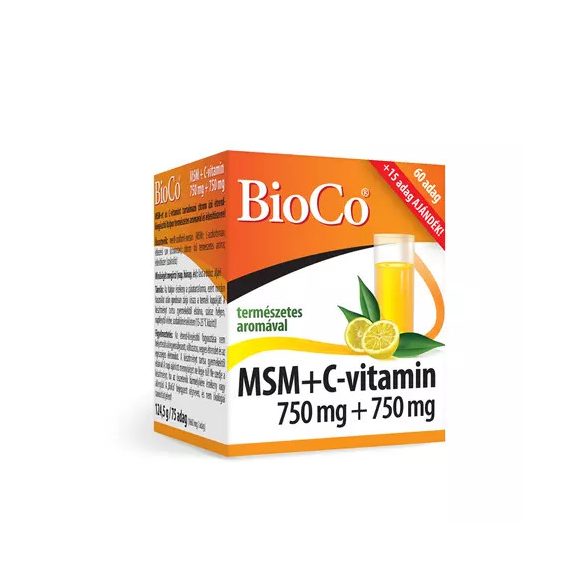 BioCo MSM + C-vitamin 750 mg + 750 mg italpor
