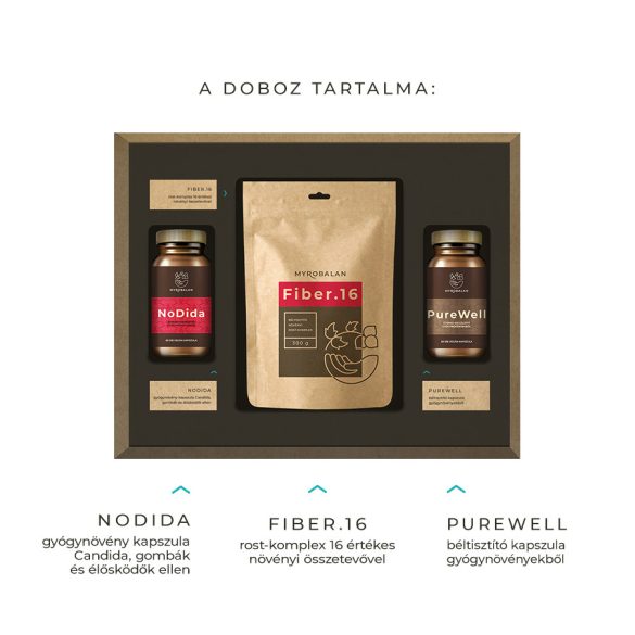 Detox - 30 napos béltisztító program (NoDida + Fiber.16 + PureWell)
