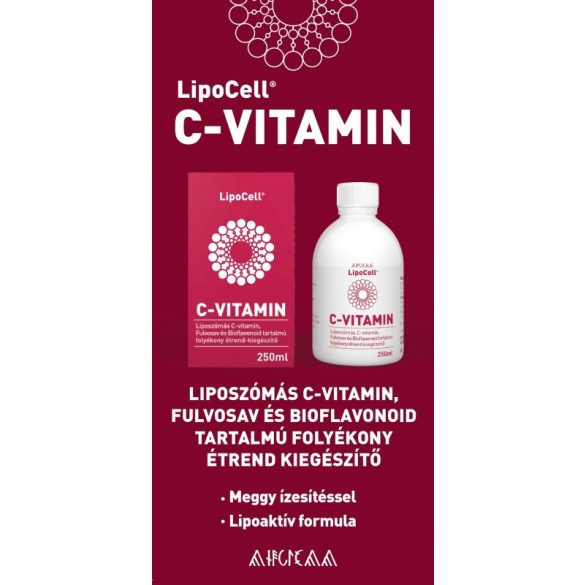 LipoCell liposzómás C-vitamin meggyes ízben (250 ml)