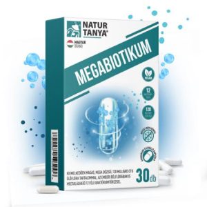 Natur Tanya® MEGABIOTIKUM - 12 féle baktériumtörzs, mega dózisú, 120 milliárd CFU élőflóra tartalom