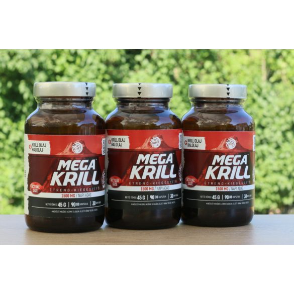 Mega Krill 1500mg krill olaj + halolaj, 90db