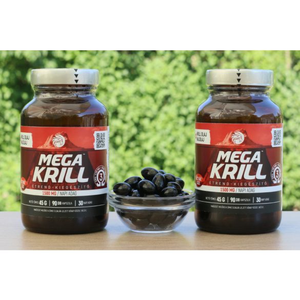 Mega Krill 1500mg krill olaj + halolaj, 90db