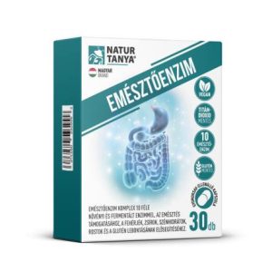 Natur Tanya® EMÉSZTŐENZIM komplex – 10 féle fermentált és növényi emésztő enzim, kalciummal gyomorsav-ellenálló növényi kapszulatokban