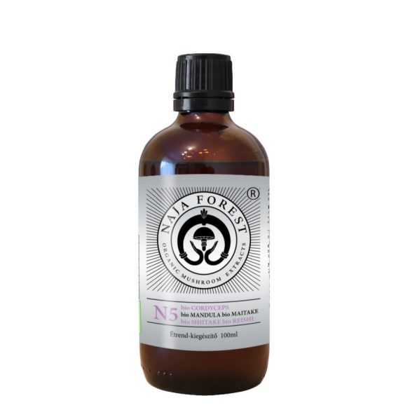 Naja Forest N5 bio Cordyceps, bio Mandula, bio Maitake, bio Shiitake, bio Reishi Étrend-kiegészítő (100ml)
