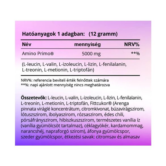 Amino Primo instant aminosav italpor (erdei gyümölcs ízesítésű)