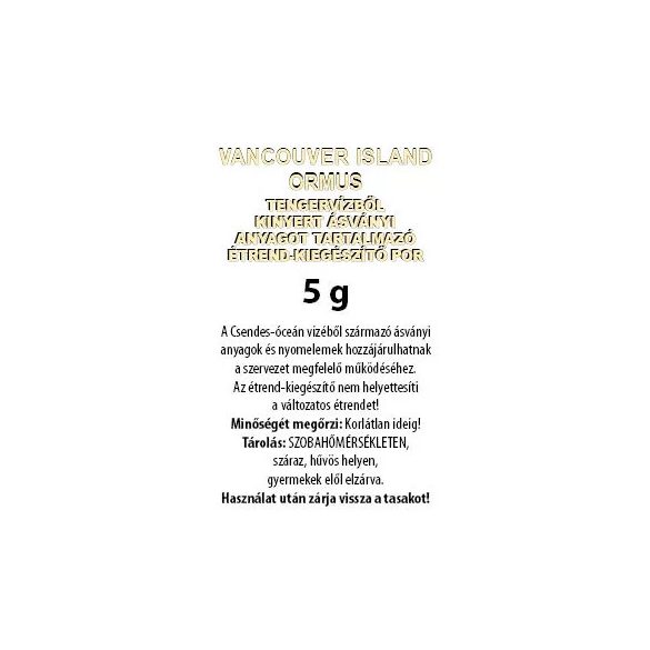 Vancouver Island Ormus Étrend-kiegészítő Por / 5 g